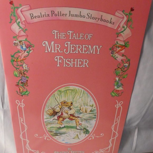 BEATRIX POTTER JUMBO STORY BOOKS SQUIRREL NUTKIN PUDDLE DUCK MR. JEREMY FISHER - Picture 5 of 11